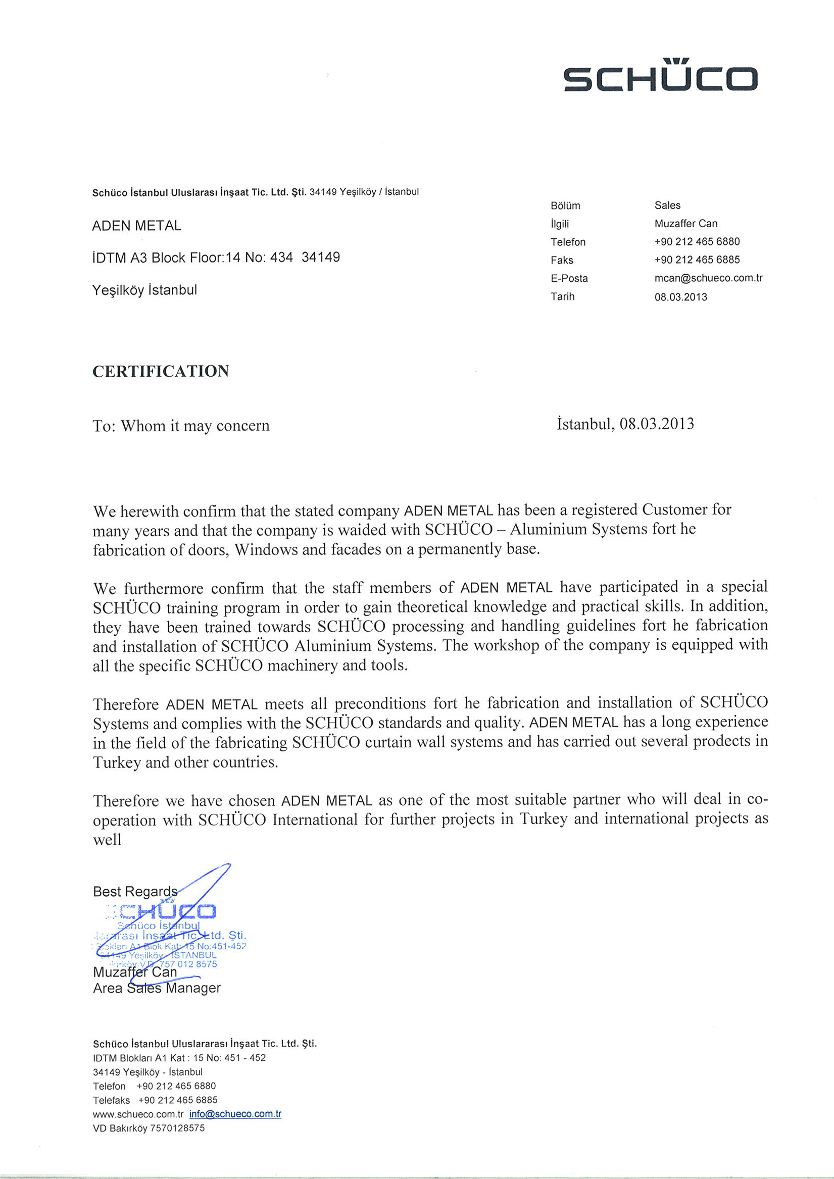 Schüco Partnership